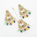 FS Collection Earrings & Maangtikka Set