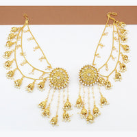 FS Collection Gold Plated Kanchain Earrings