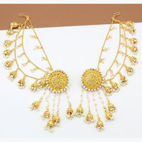 FS Collection Gold Plated Kanchain Earrings