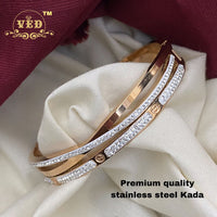 FS Collection Rose Gold Plated Kada
