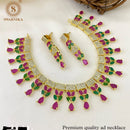FS Collection Gold Plated AD Necklace Set