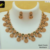 FS Collection Matte Finish Temple Necklace Set