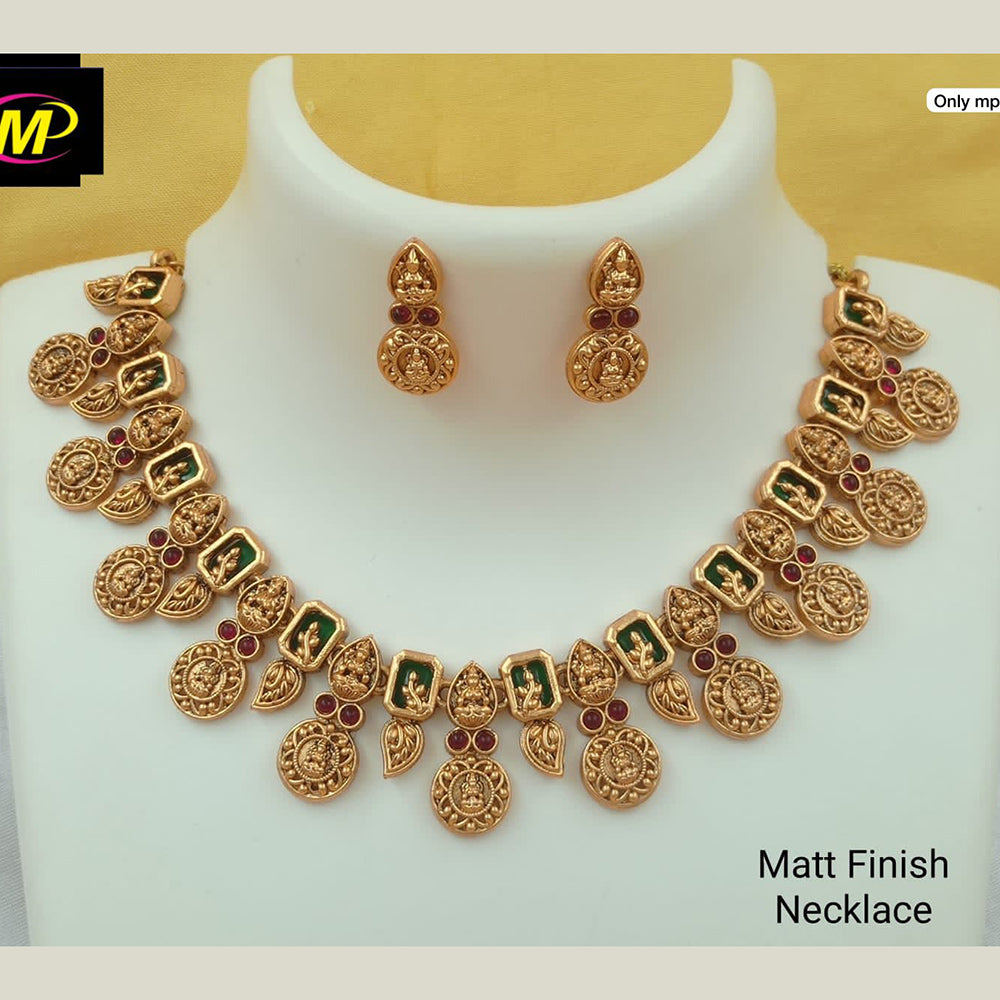 FS Collection Matte Finish Temple Necklace Set