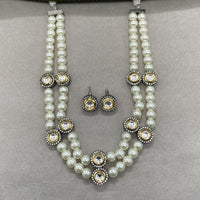FS Collection Pearls Long Necklace Set