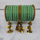 FS Collection Velvet Bangles Set