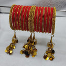 FS Collection Velvet Bangles Set