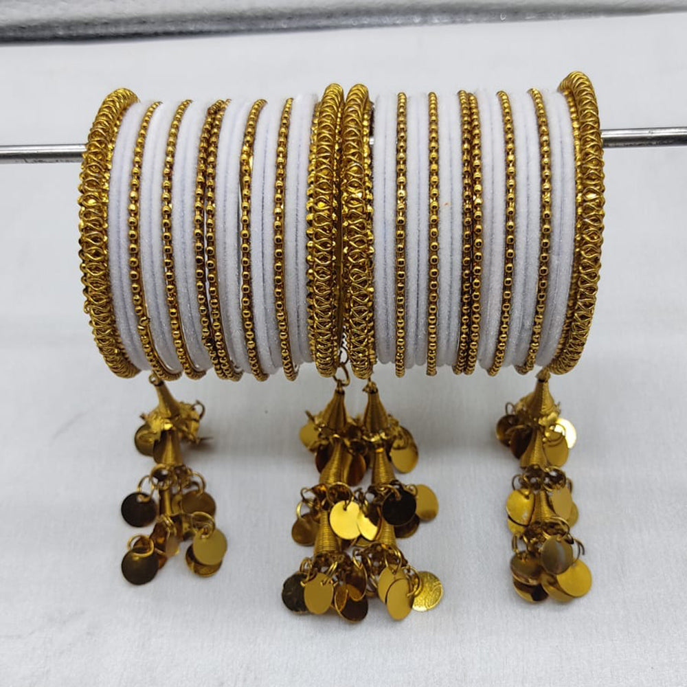 FS Collection Velvet Bangles Set