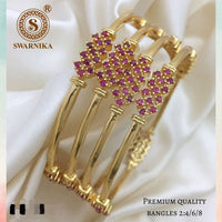 FS Collection Gold Plated Bangles Set