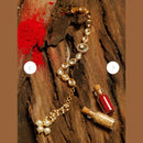 FS Collection Kundan Stone Adjustable Bracelet