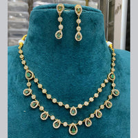FS Collection Gold Plated AD Stone Necklace Set