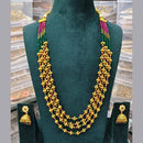 FS Collection Gold Plated Long Necklace Set