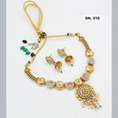 FS Collection Copper Gold Plated Necklace Set