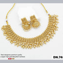 FS Collection Copper Gold Plated Necklace Set