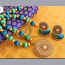 FS Collection Gold Plated Thread Long Necklaces