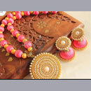 FS Collection Gold Plated Thread Long Necklaces