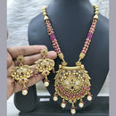 FS Collection  Gold Plated Pota Stone Necklace Set