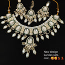 FS Collection  Gold Plated Kundan Stone Necklace Set