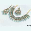 FS Collection Gold Plated Crystal Stone Necklace Set