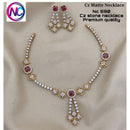 FS Collection Gold Plated CZ Stone Necklace Set