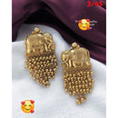 FS Collection Gold Plated Dangler Earrings