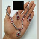 FS Collection 2 Tone Plated AD Necklace Set