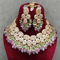 FS Collection Gold Plated Victorian Necklace Set