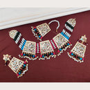 FS Collection Gold Plated Austrian Stone Choker Necklace Set