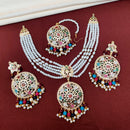 FS Collection Gold Plated Austrian Stone Choker Necklace Set