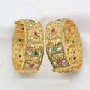 FS Collection Gold Plated Openable Bangle Set