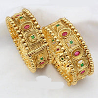 FS Collection Gold Plated Openable Bangle Set