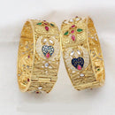 FS Collection Gold Plated Openable Bangle Set