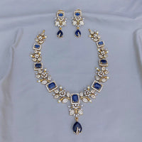 FS Collection Gold Plated Austrian Stone Necklace Set