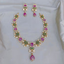 FS Collection Gold Plated Austrian Stone Necklace Set