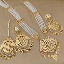 FS Collection Gold Plated Long Necklace Set