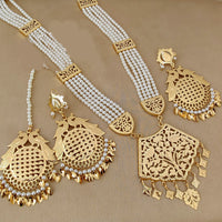 FS Collection Gold Plated Long Necklace Set