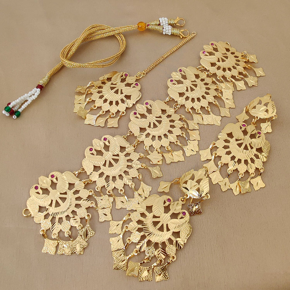 FS Collection Gold Plated Necklace Set