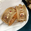 FS Collection Gold Plated Openable Bangles Set