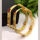 FS Collection Gold Plated Bangles Set
