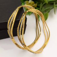 FS Collection Gold Plated Bangles Set