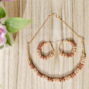 Hashtag Jewels Gold Plated Austrian Stone Necklace Set