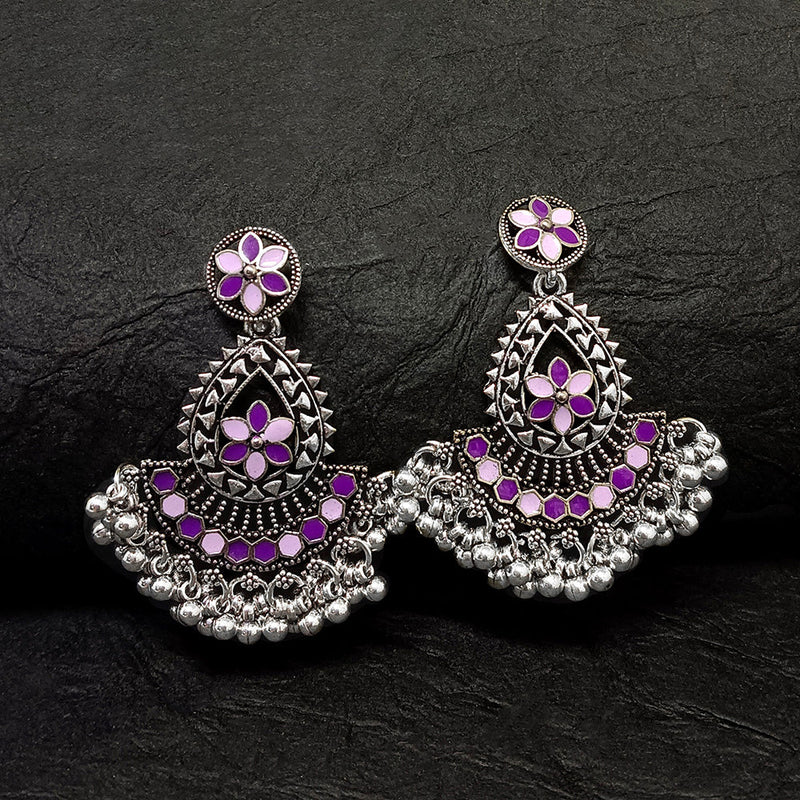 Bhavi Jewels Oxidised Plated Dangler Earrings