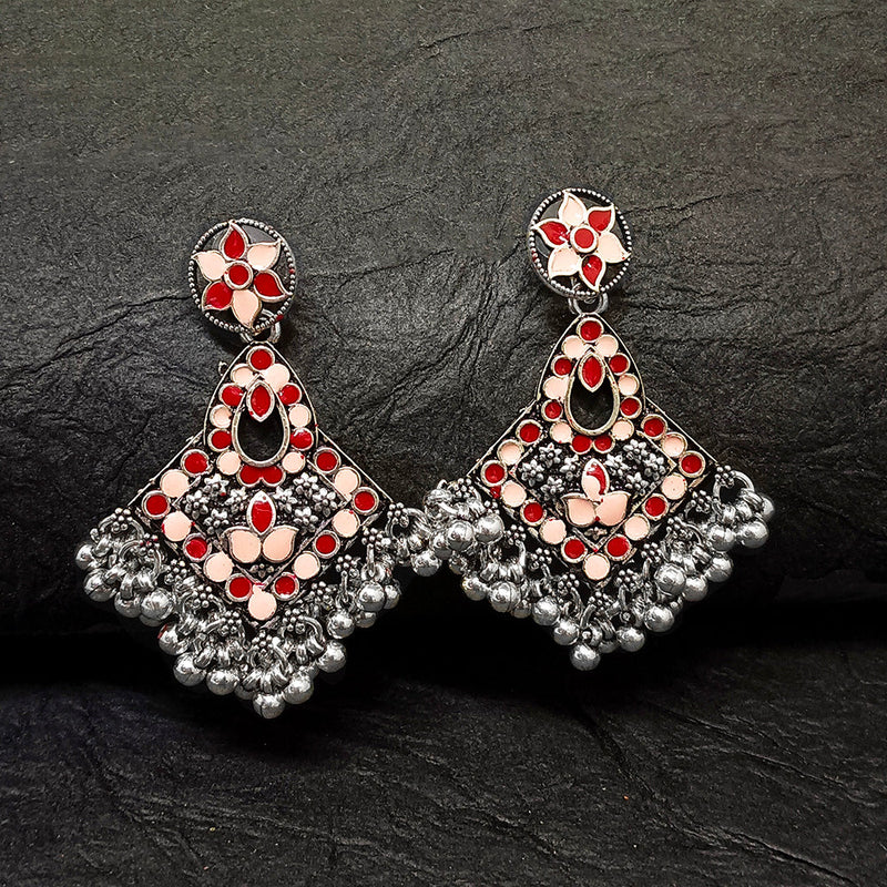 Darshana Jewels Oxidised Plated Dangler Earrings