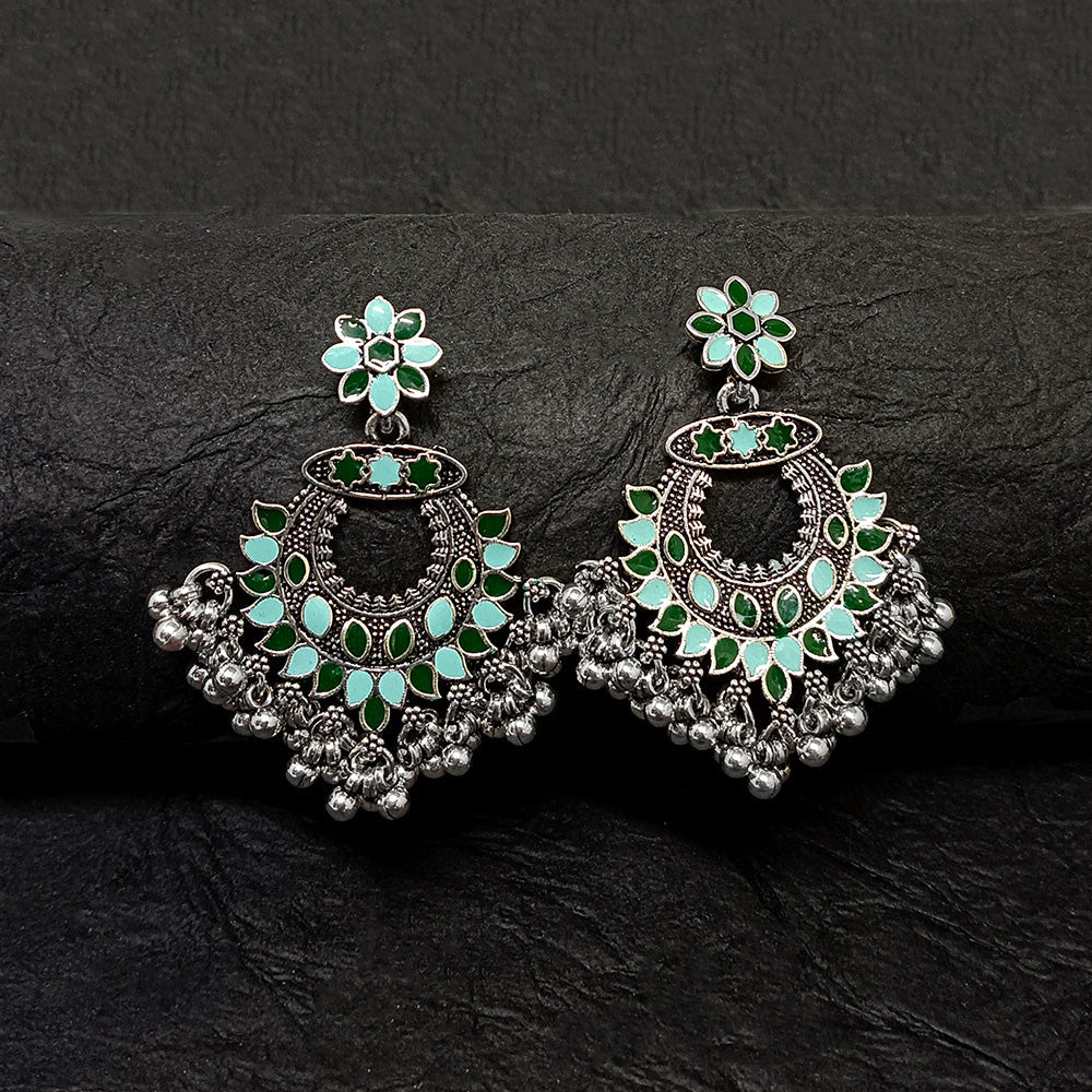 Bhavi Jewels Oxidised Plated Dangler Earrings