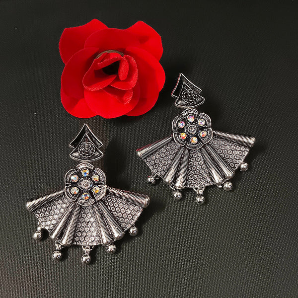 Bhavi Jewels Oxidised Plated Dangler Earrings
