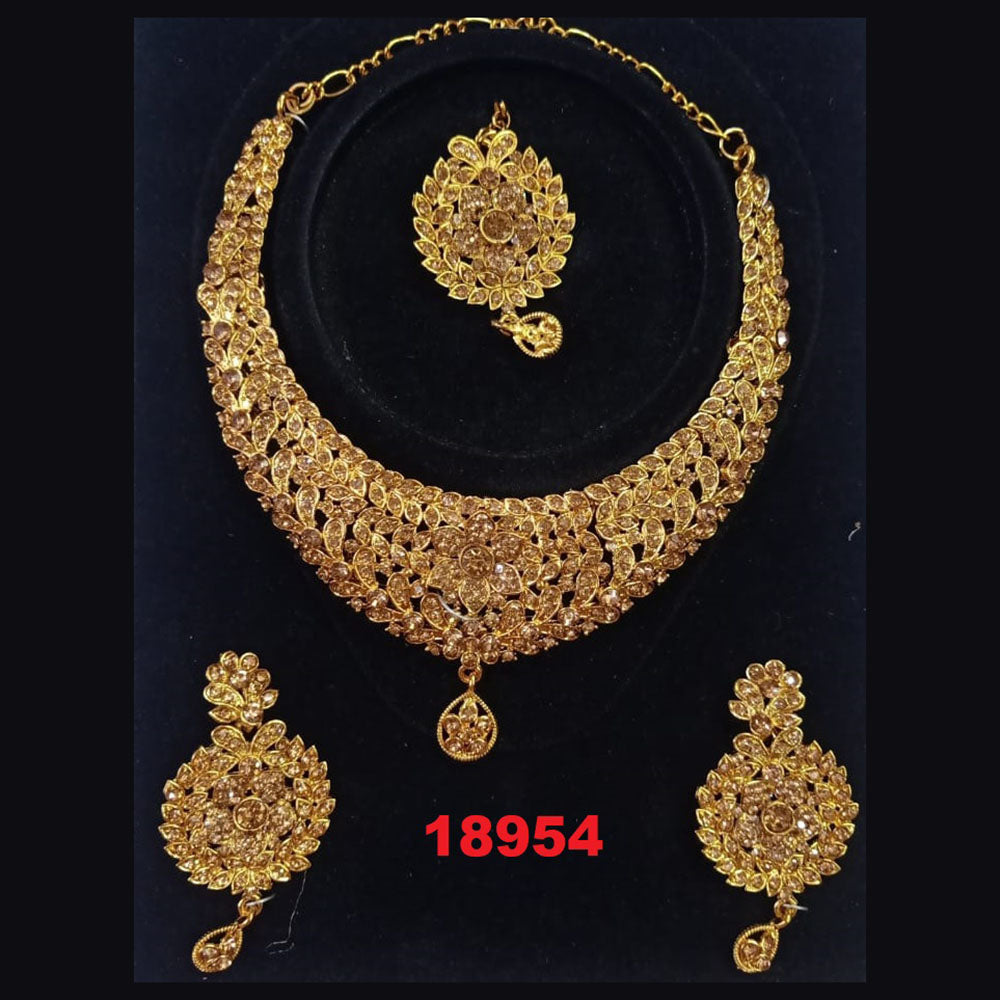 Crescent Creation Austrian Stone Necklace Set - 11471021