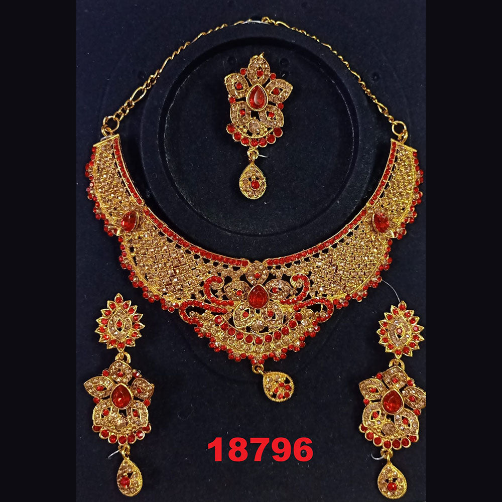 Crescent Creation Austrian Stone Necklace Set - 11471026