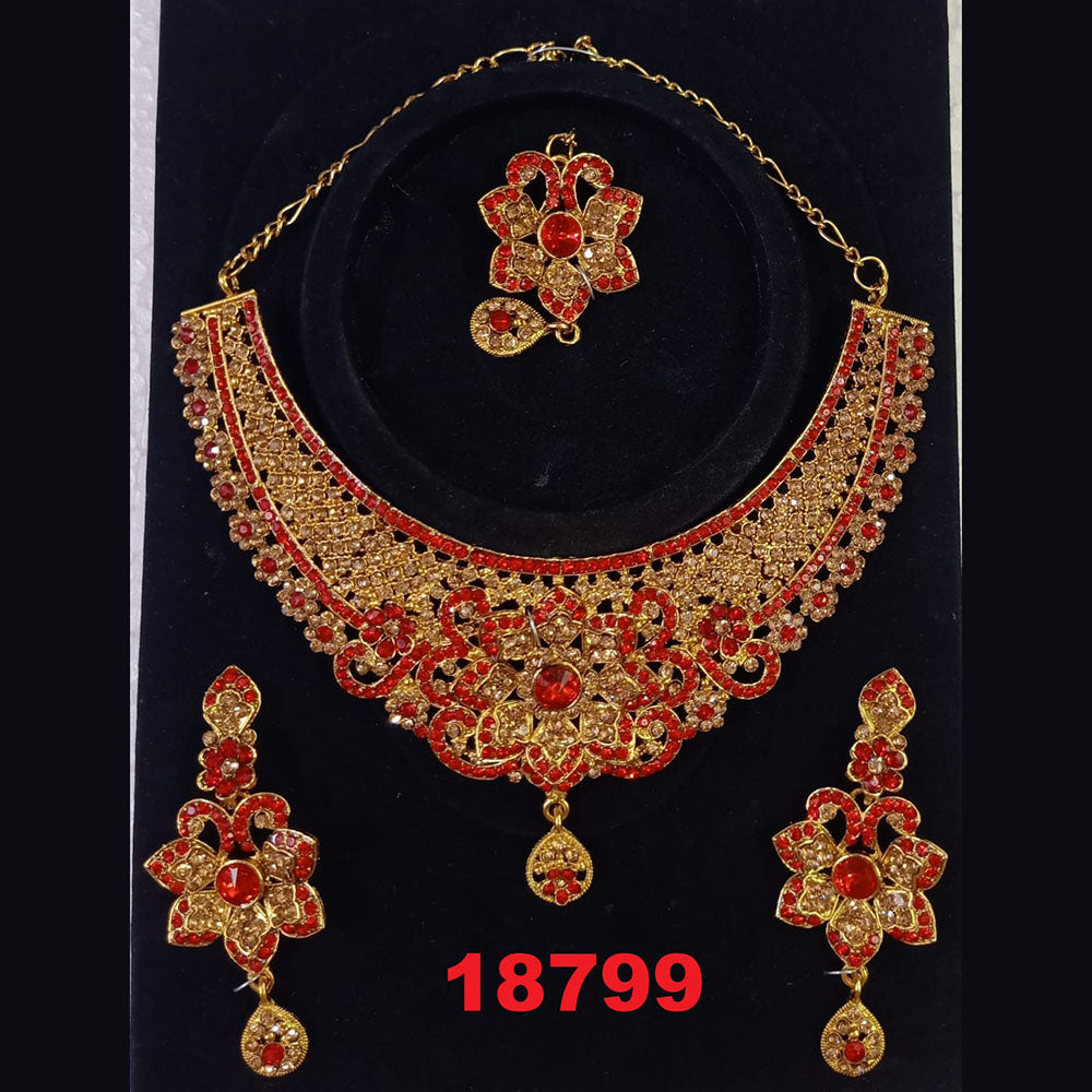 Crescent Creation Austrian Stone Necklace Set - 11471027