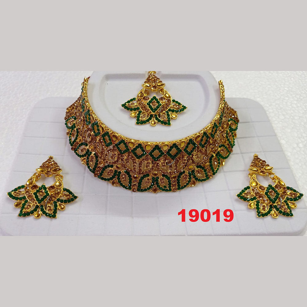 Crescent Creation Austrian Stone Necklace Set - 11471035