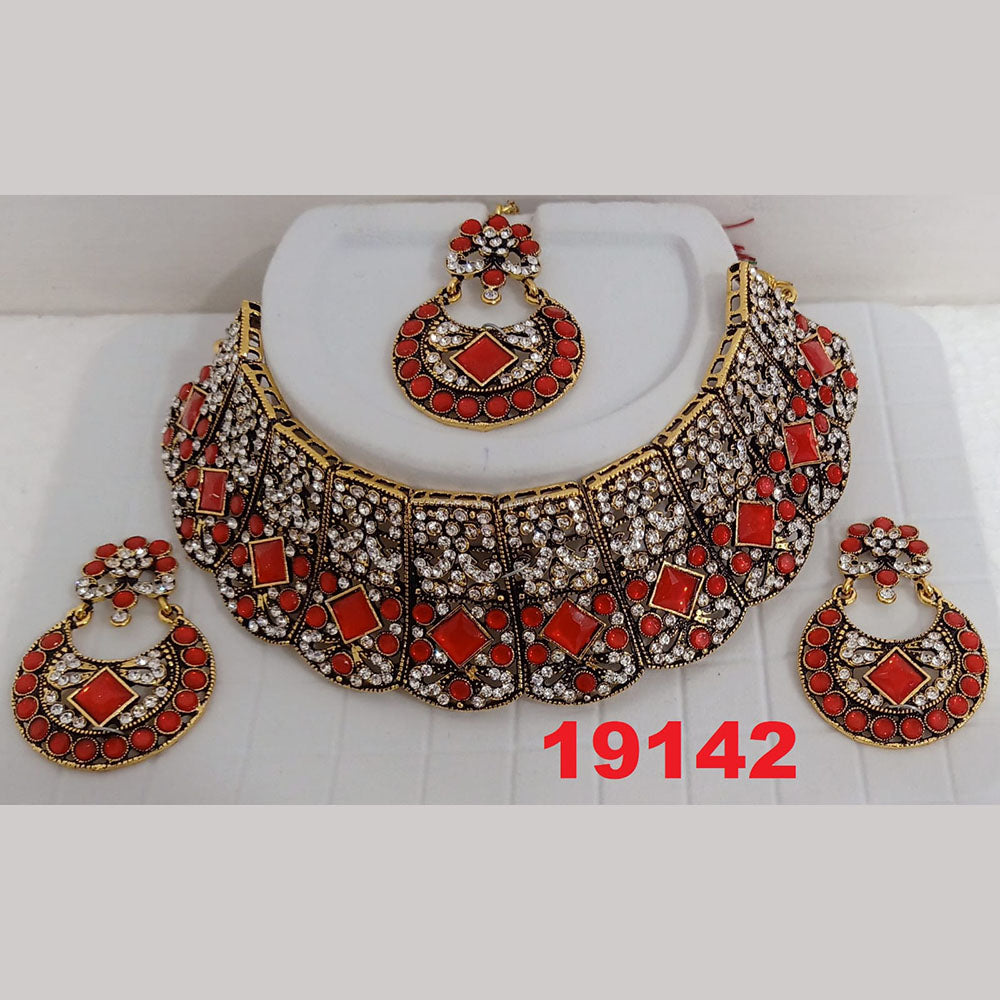 Crescent Creation Austrian Stone Necklace Set - 11471039