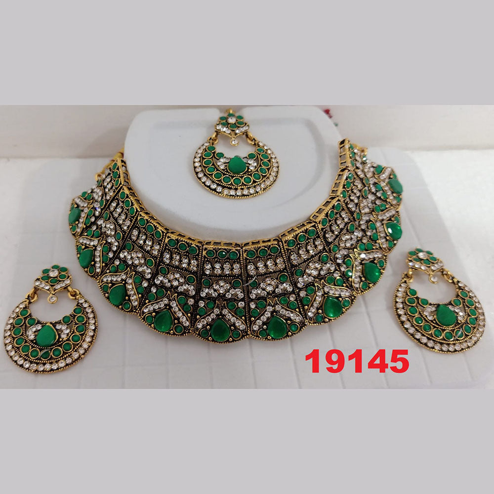 Crescent Creation Austrian Stone Necklace Set - 11471041